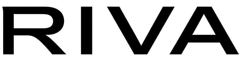 RIVA logo in bold, black lettering.