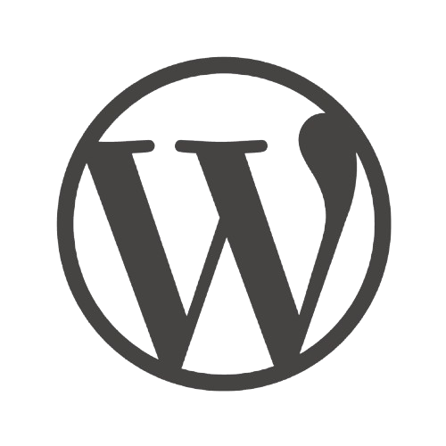 The WordPress logo: a stylized 'W' inside a circle.