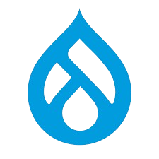 The Drupal logo, signifying expertise in custom ecommerce development and website solutions.