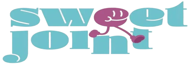 Sweet Joint logo featuring playful text and a cartoon character.